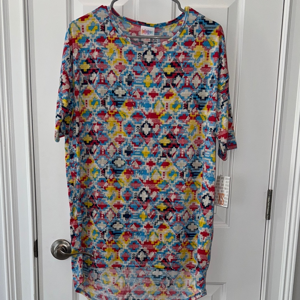 XS Women’s Colorful Geometric Pattern Tunic
